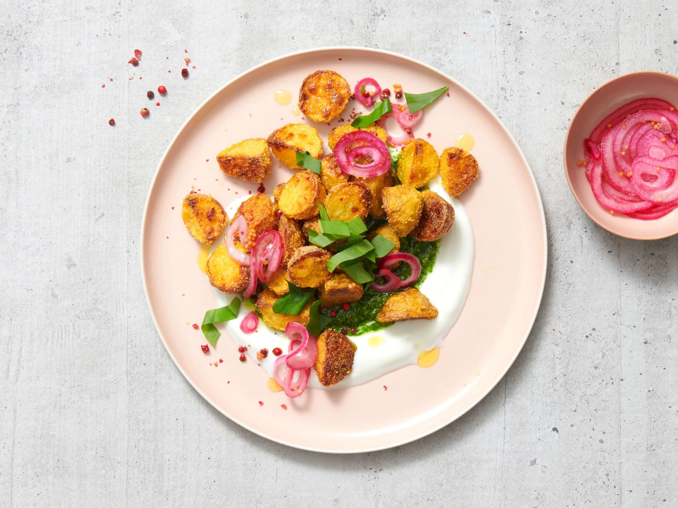 Crispy Kartoffeln mit Bärlauch