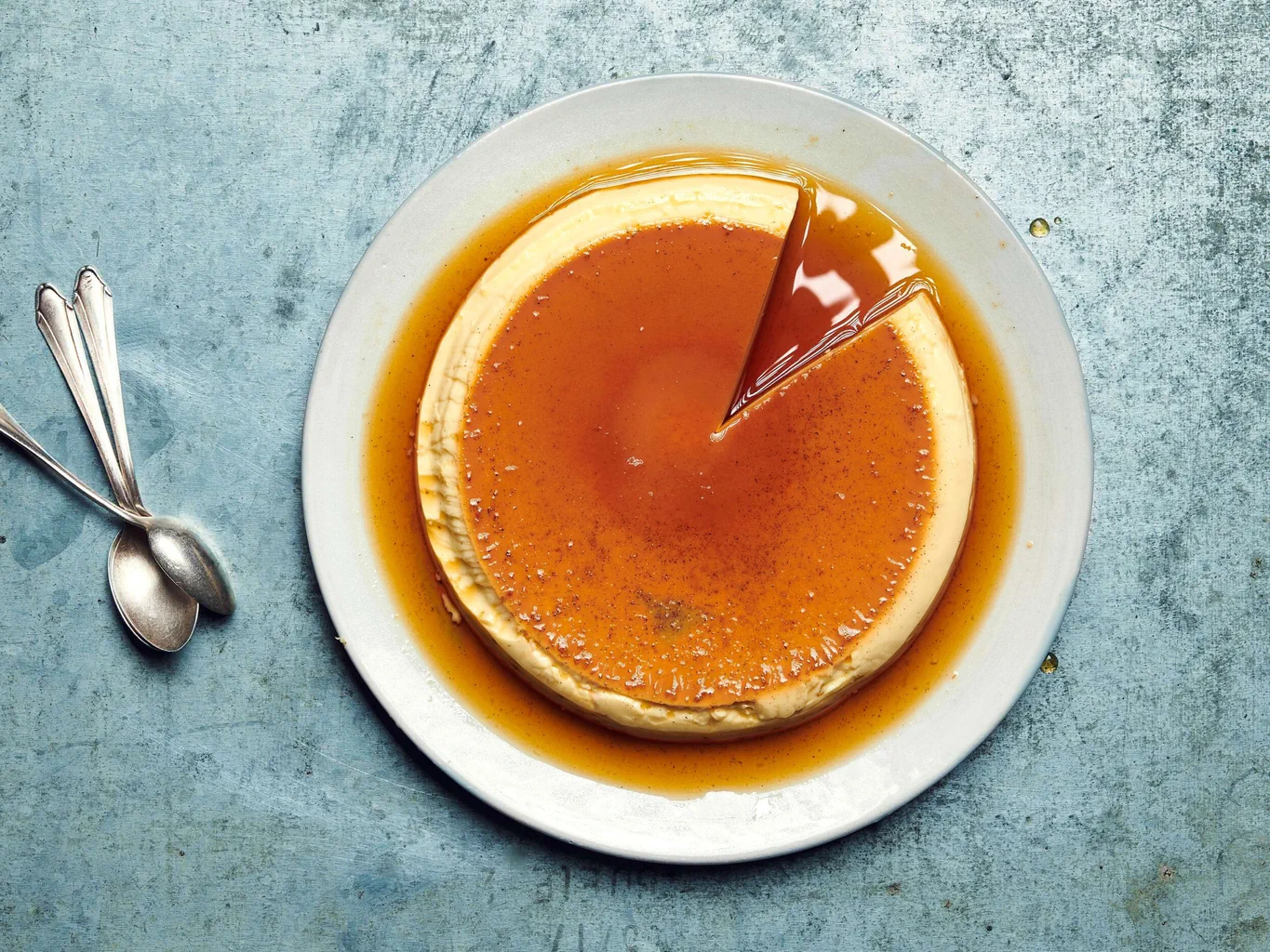 Flan mit Rum-Caramel