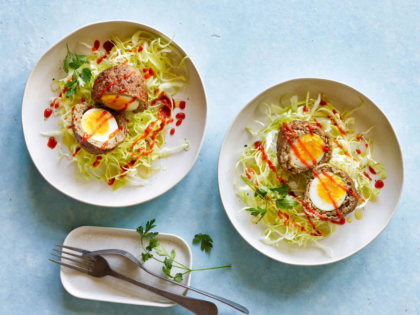 Hackfleisch-Ei-Nestchen