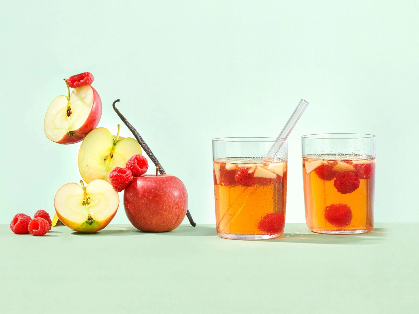 Ice tea bowl con lamponi