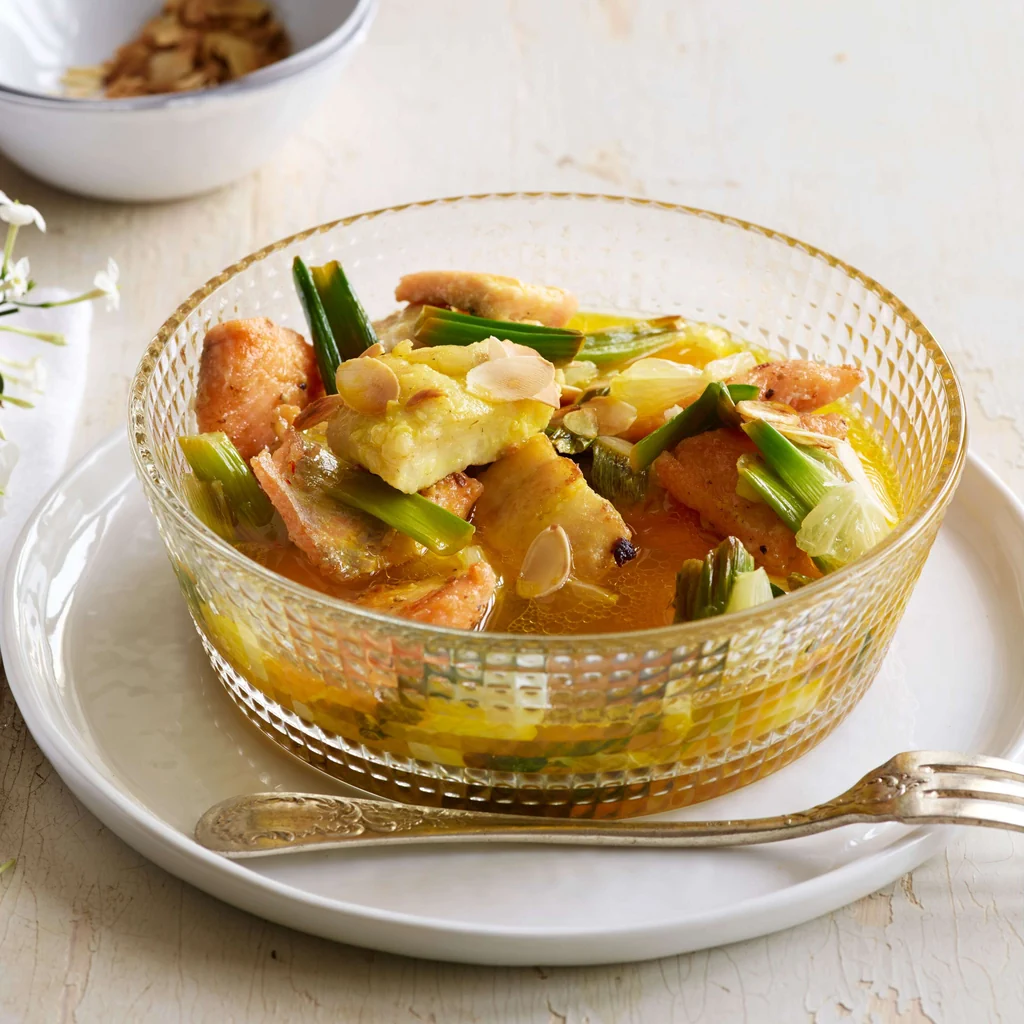 Blanquette de poisson au safran