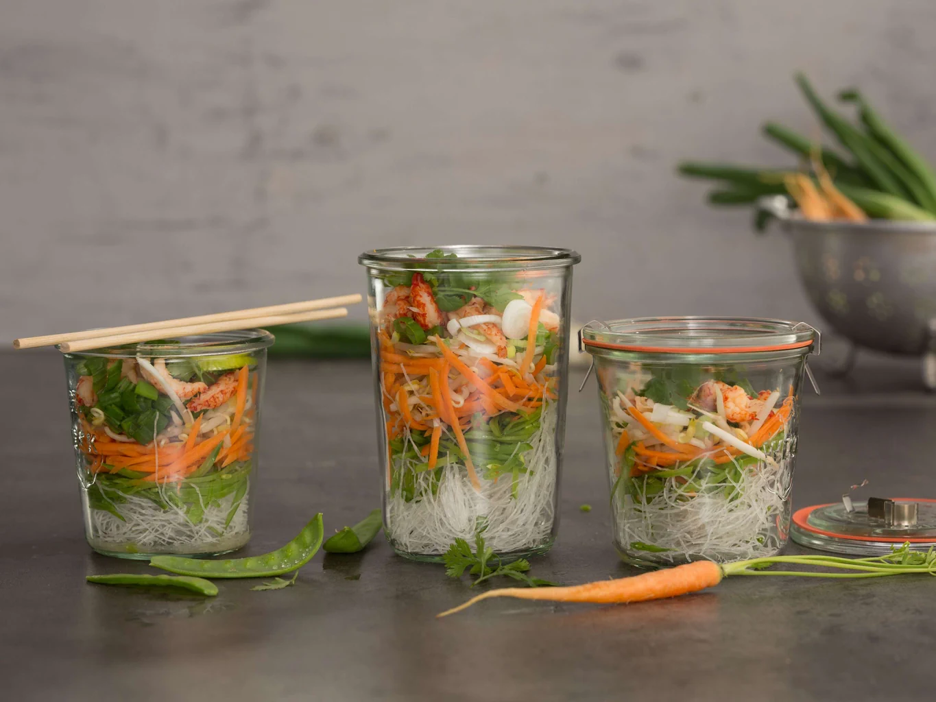 Glasnudelsuppe to go