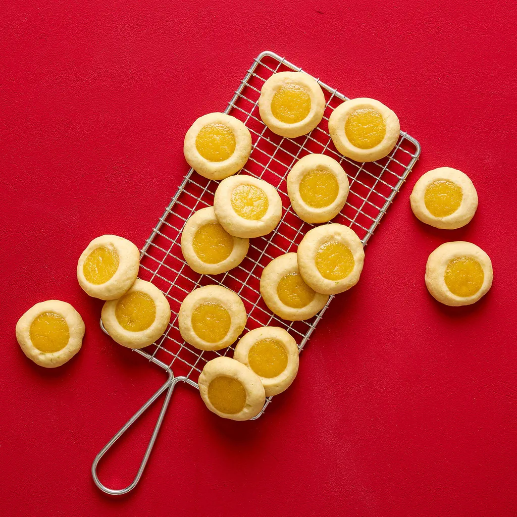 Limetten-Curd-Cookies
