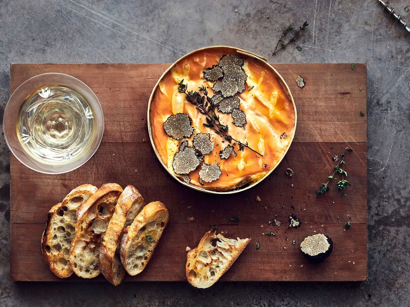 Gebackener Vacherin Mont-d’Or mit Trüffel
