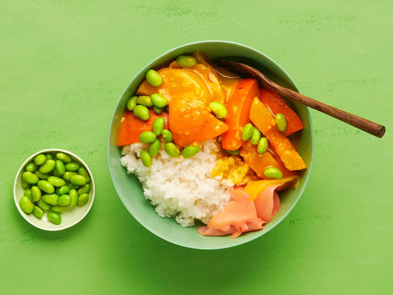 Kürbis-Curry mit Reis
