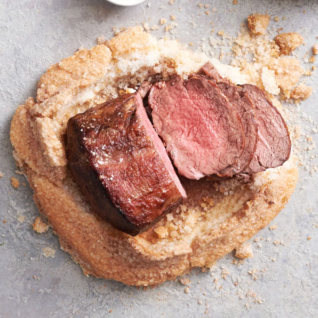 Entrecôte di manzo in crosta di sale