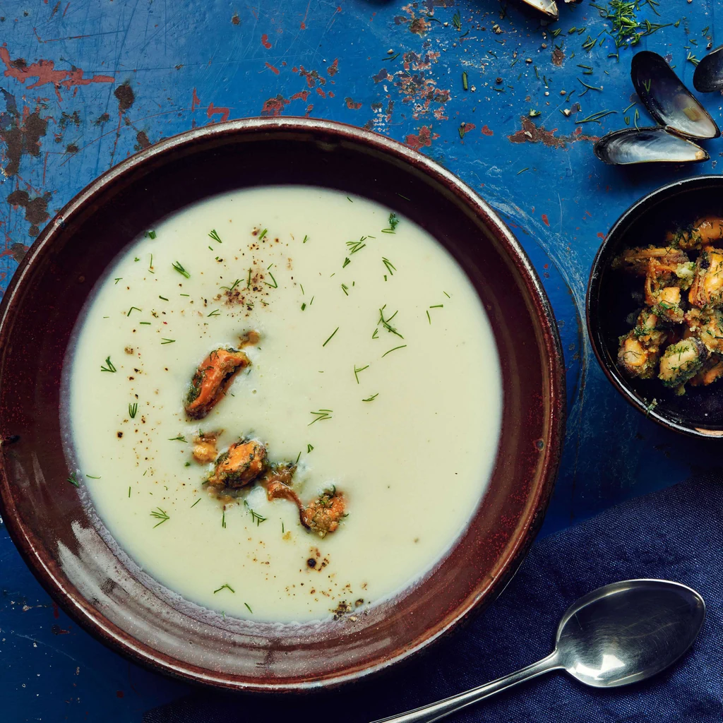 Weisskohl-Muschel-Suppe