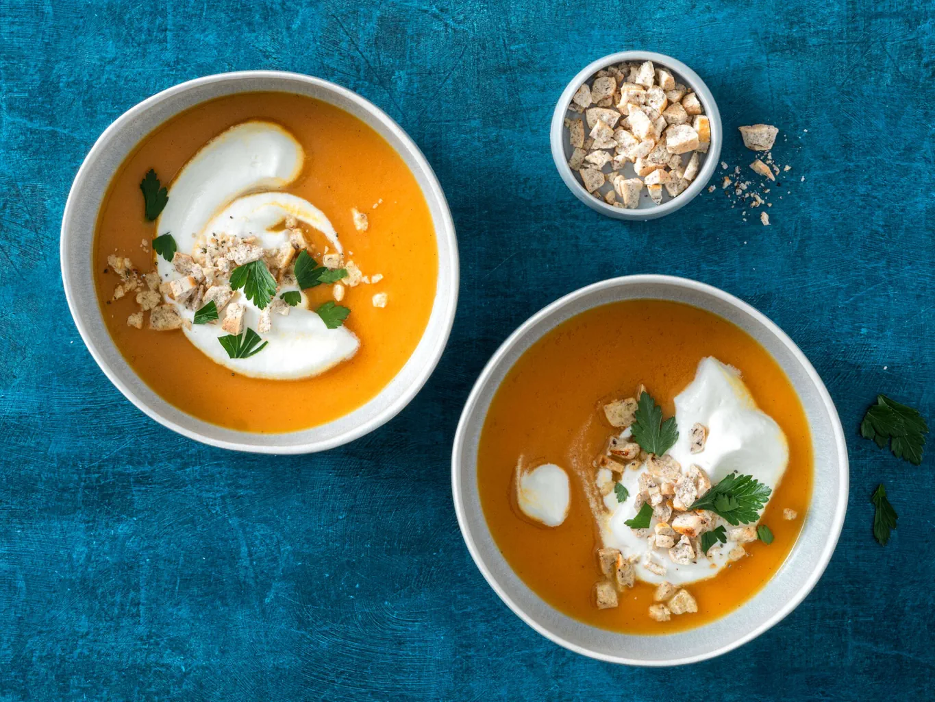 Kürbissuppe mit Nusscrunch