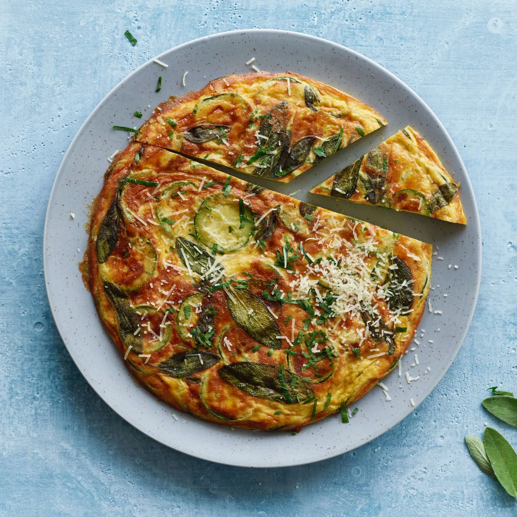 Frittata aux courgettes et à la sauge