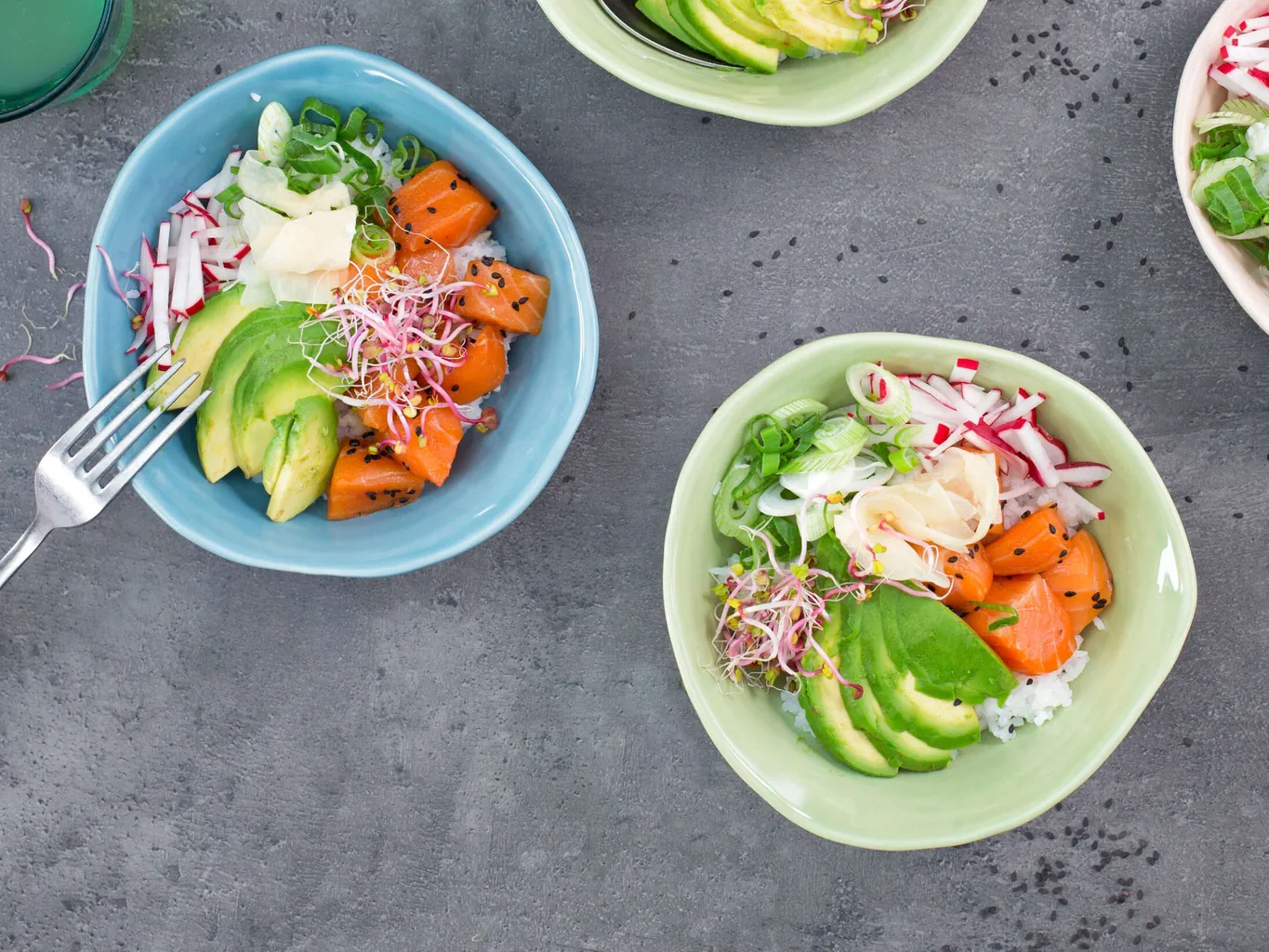 Poké bowl à l'avocat