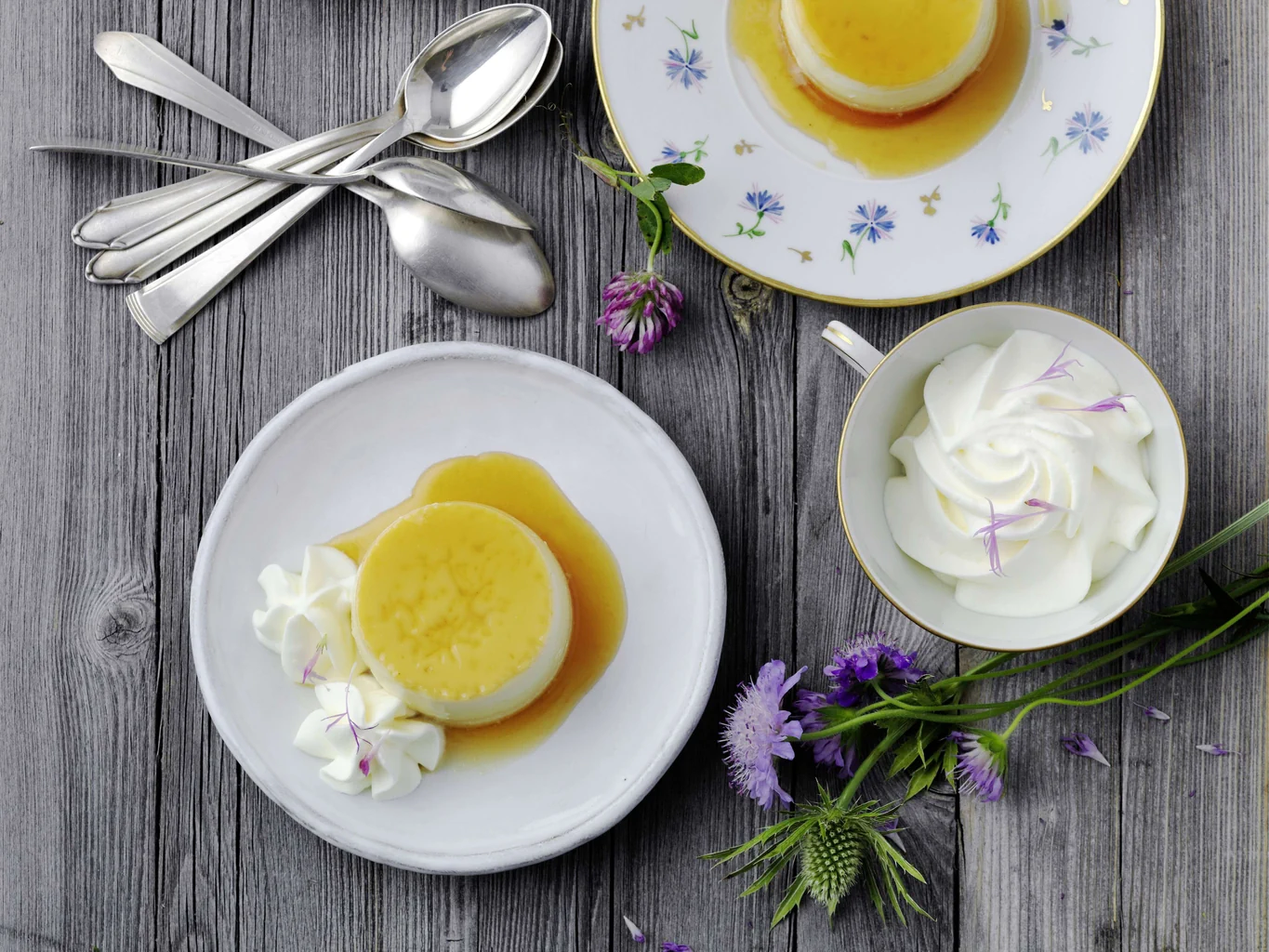 Flan au lait de chèvre parfumé à l’anis