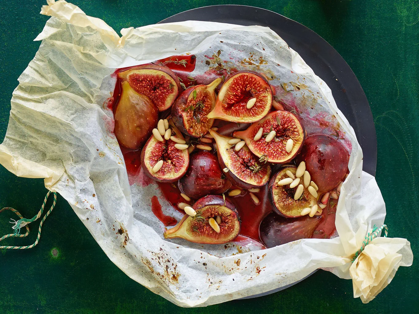 Figues marinées au four