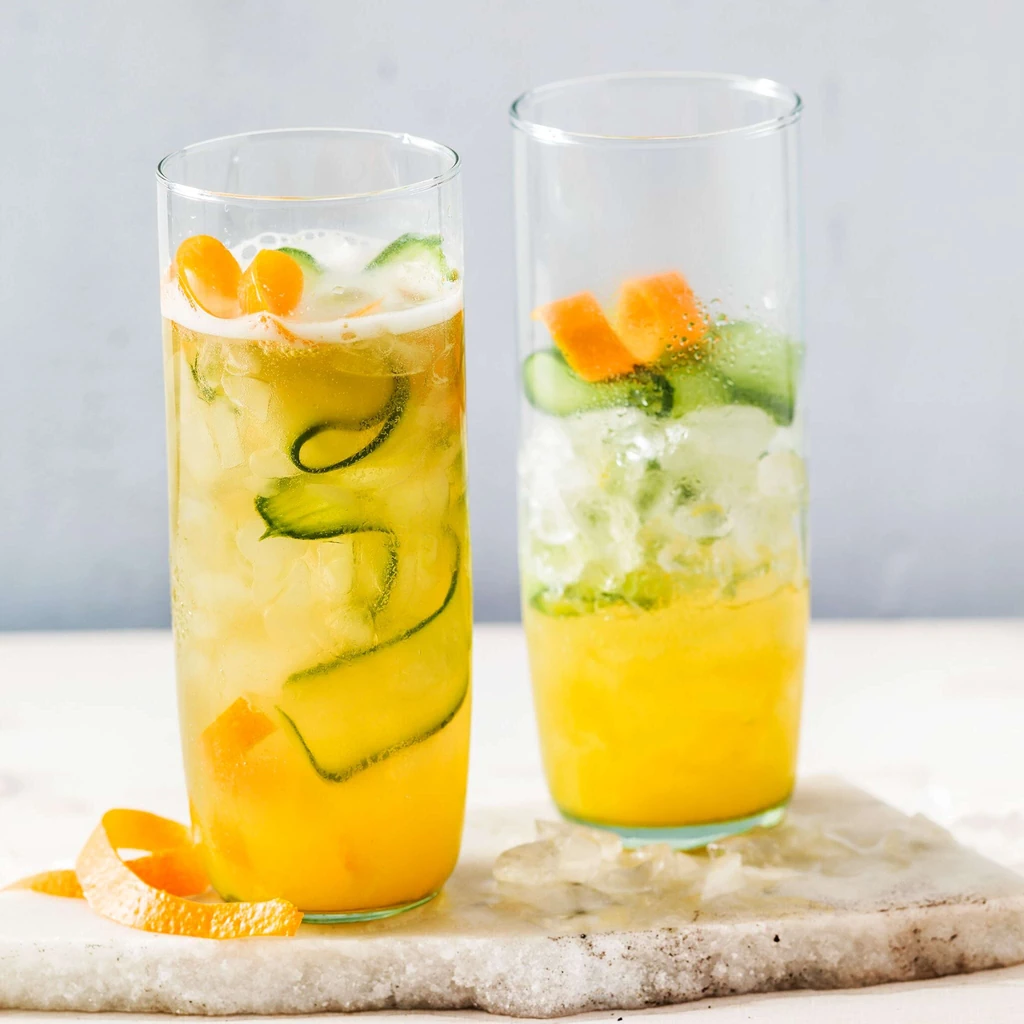 Mocktail al mate e all'arancia