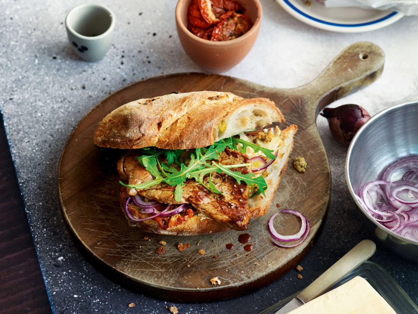Panino con fettina di manzo