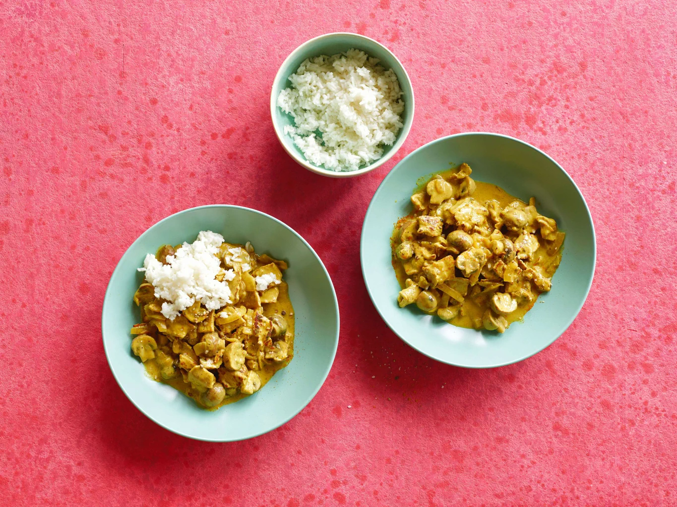 Émincé au curry avec champignons
