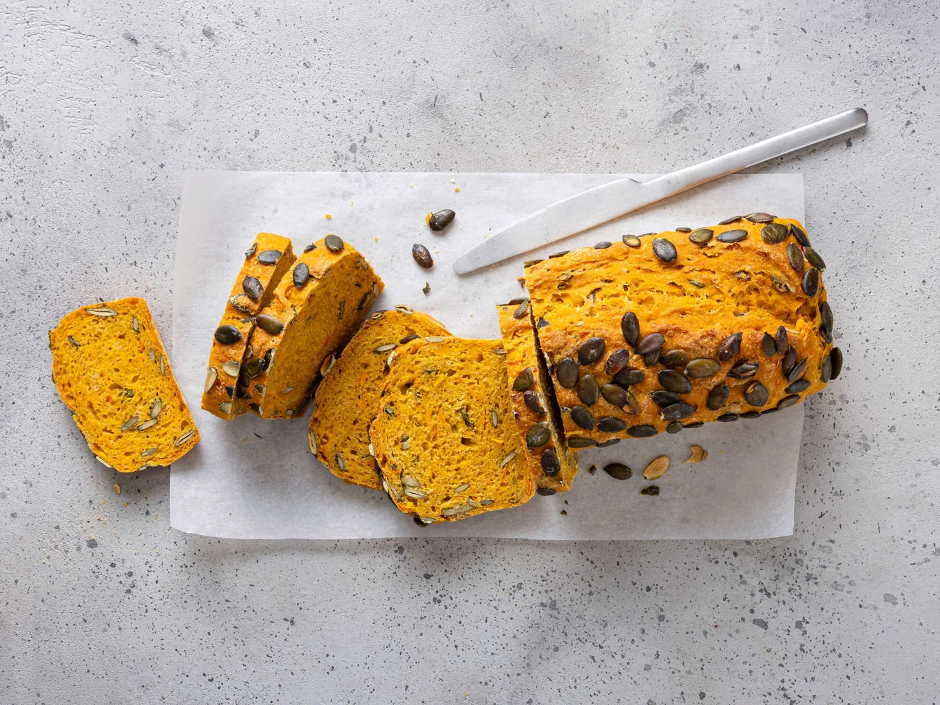 Pane alla zucca senza impasto