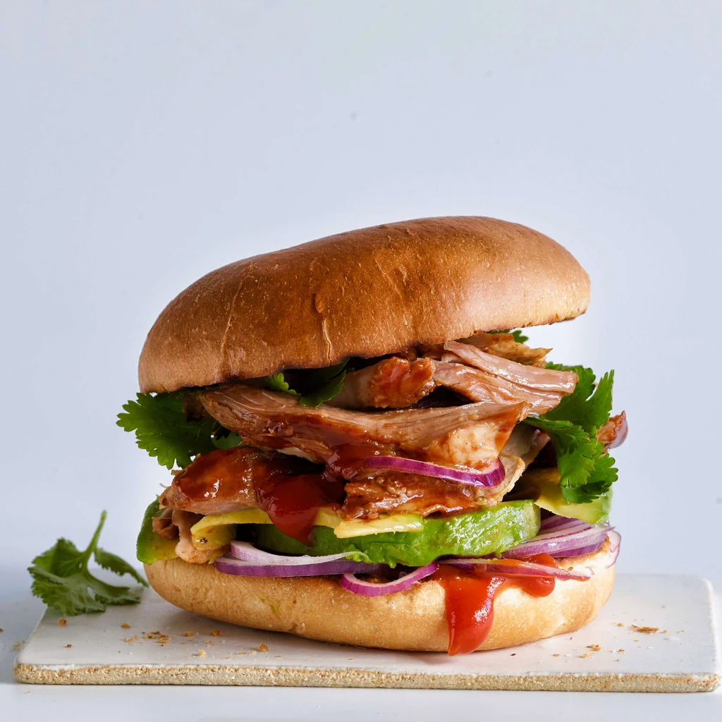 Burger à l’effiloché de porc