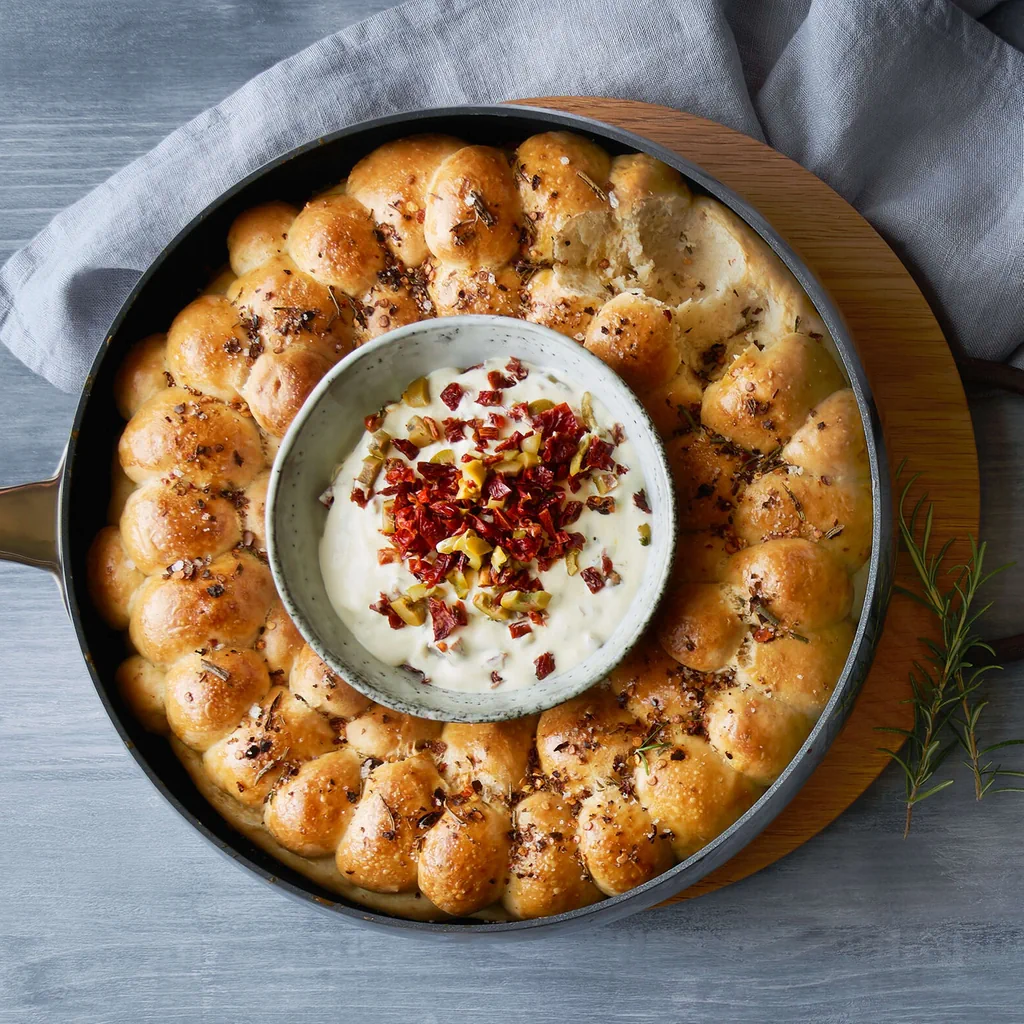 Couronne de pain à la poêle