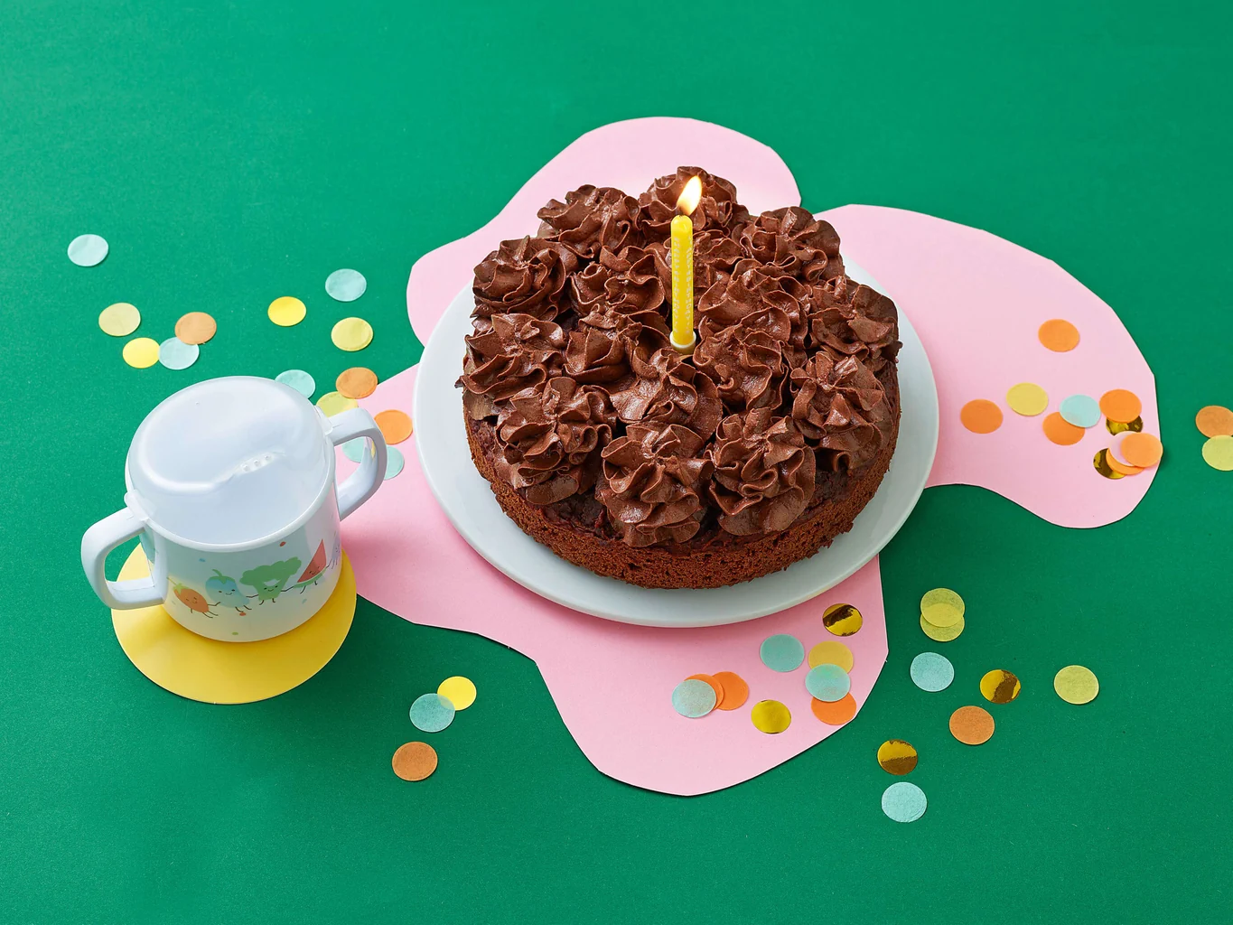 Torta di compleanno senza zucchero aggiunto