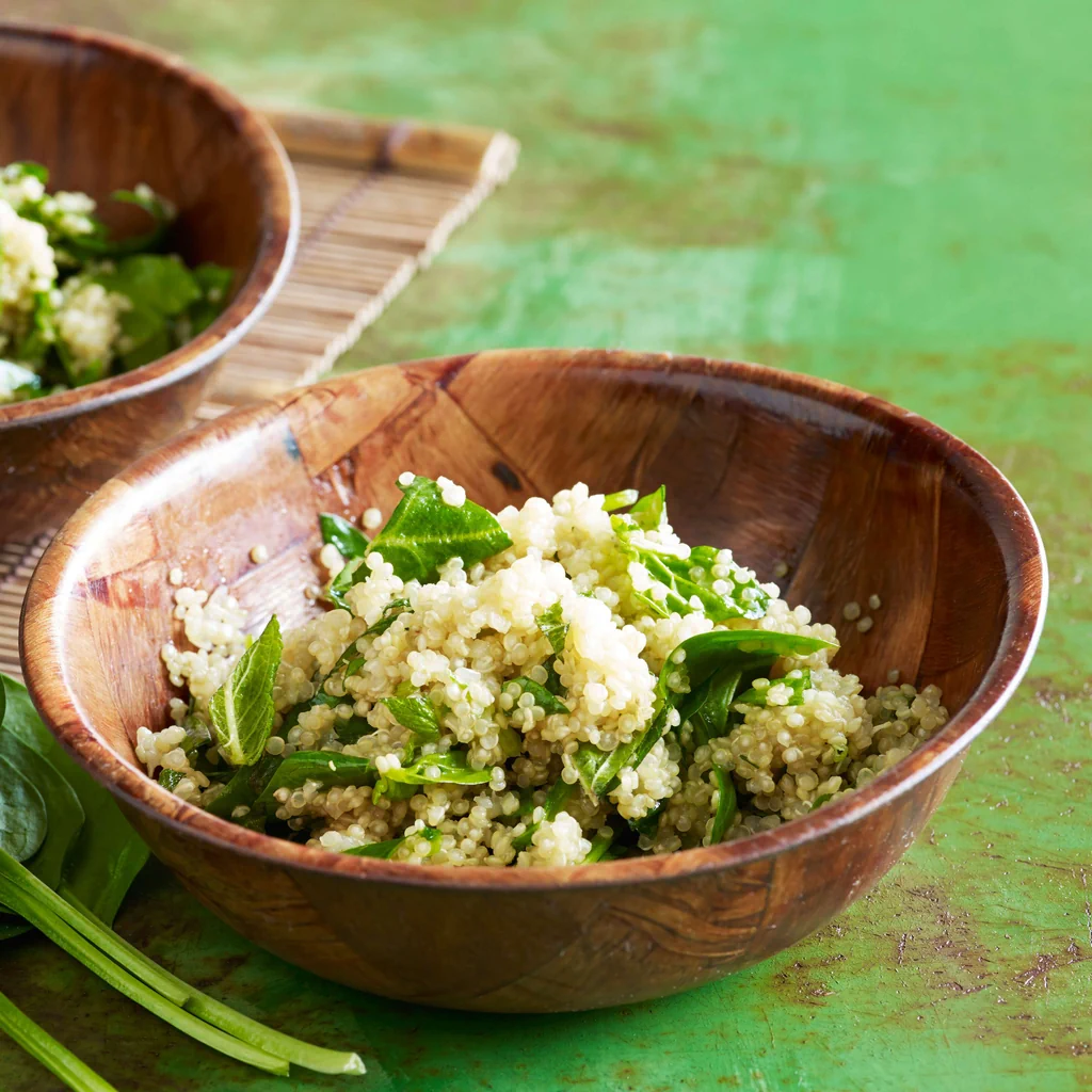 Salade de quinoa aux épinards