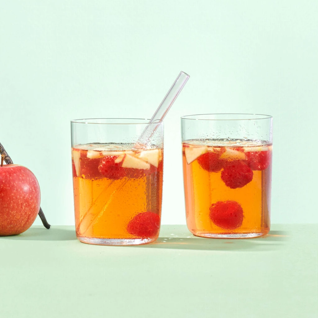 Ice tea bowl con lamponi