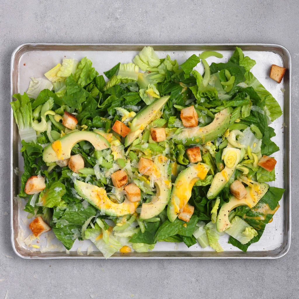 Lattichsalat mit Croûtons