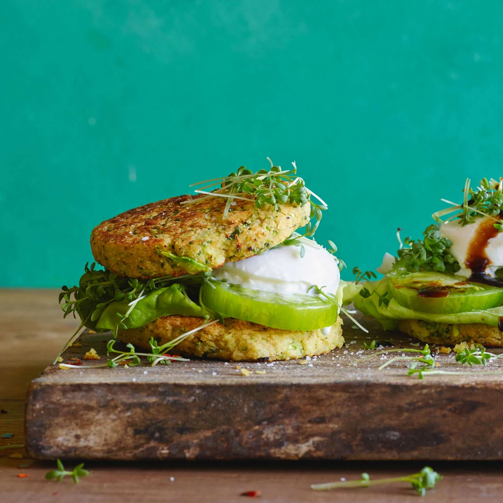 Bohnen-Broccoli-Burger