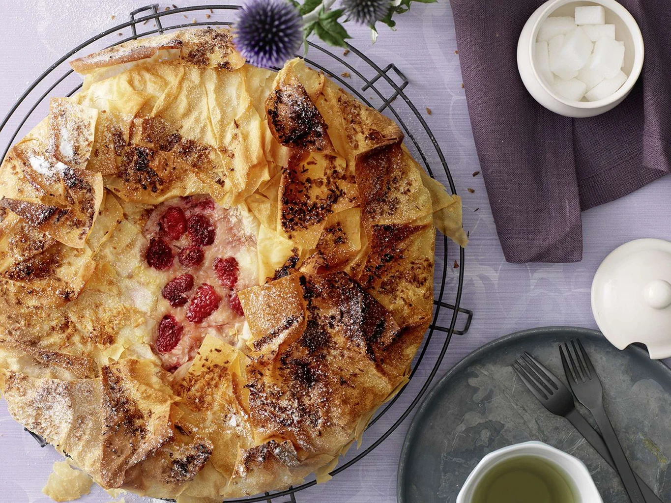 Himbeer-Strudeltarte