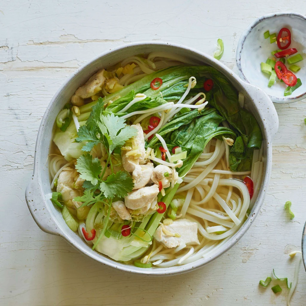 Soupe de poulet express