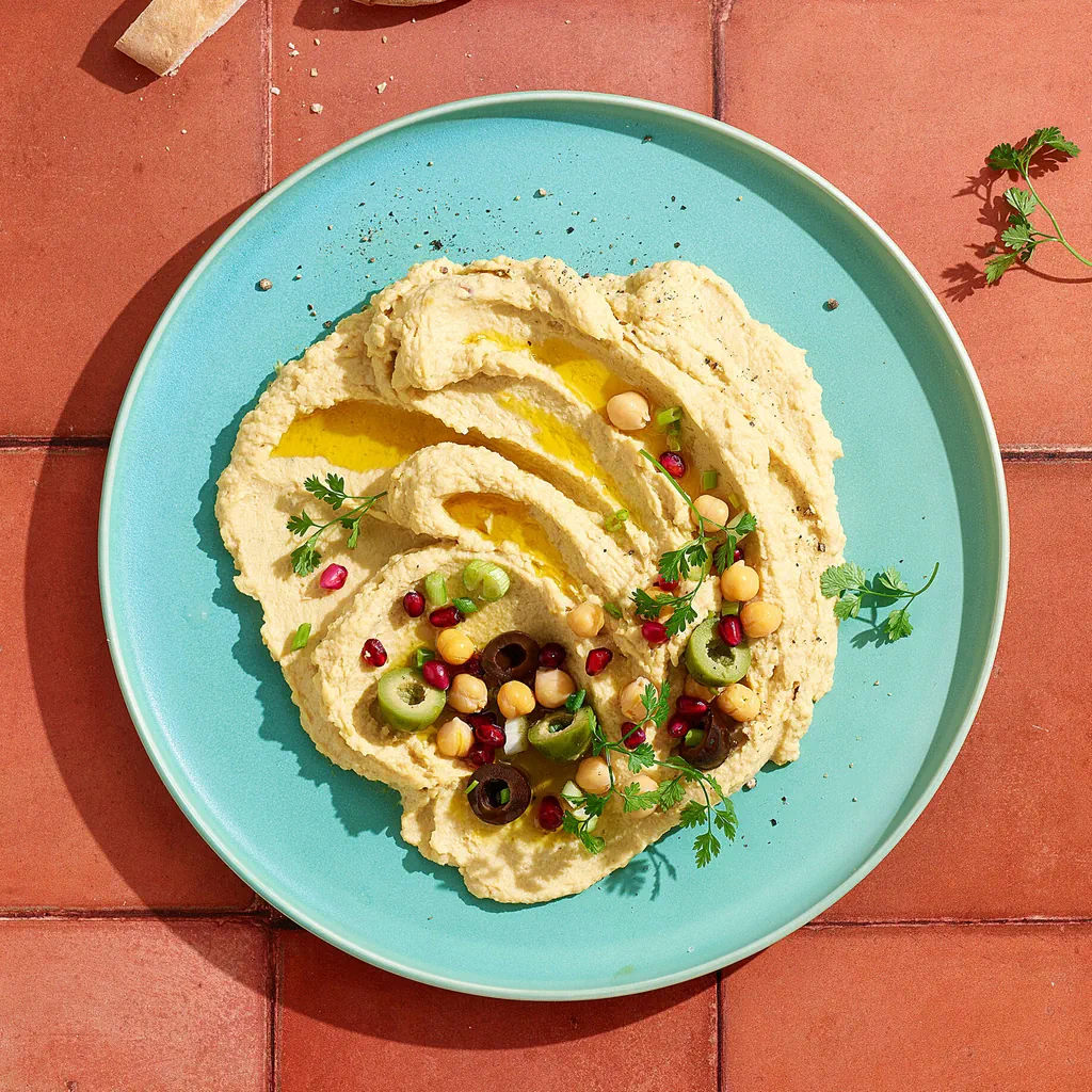 Hummus con olive