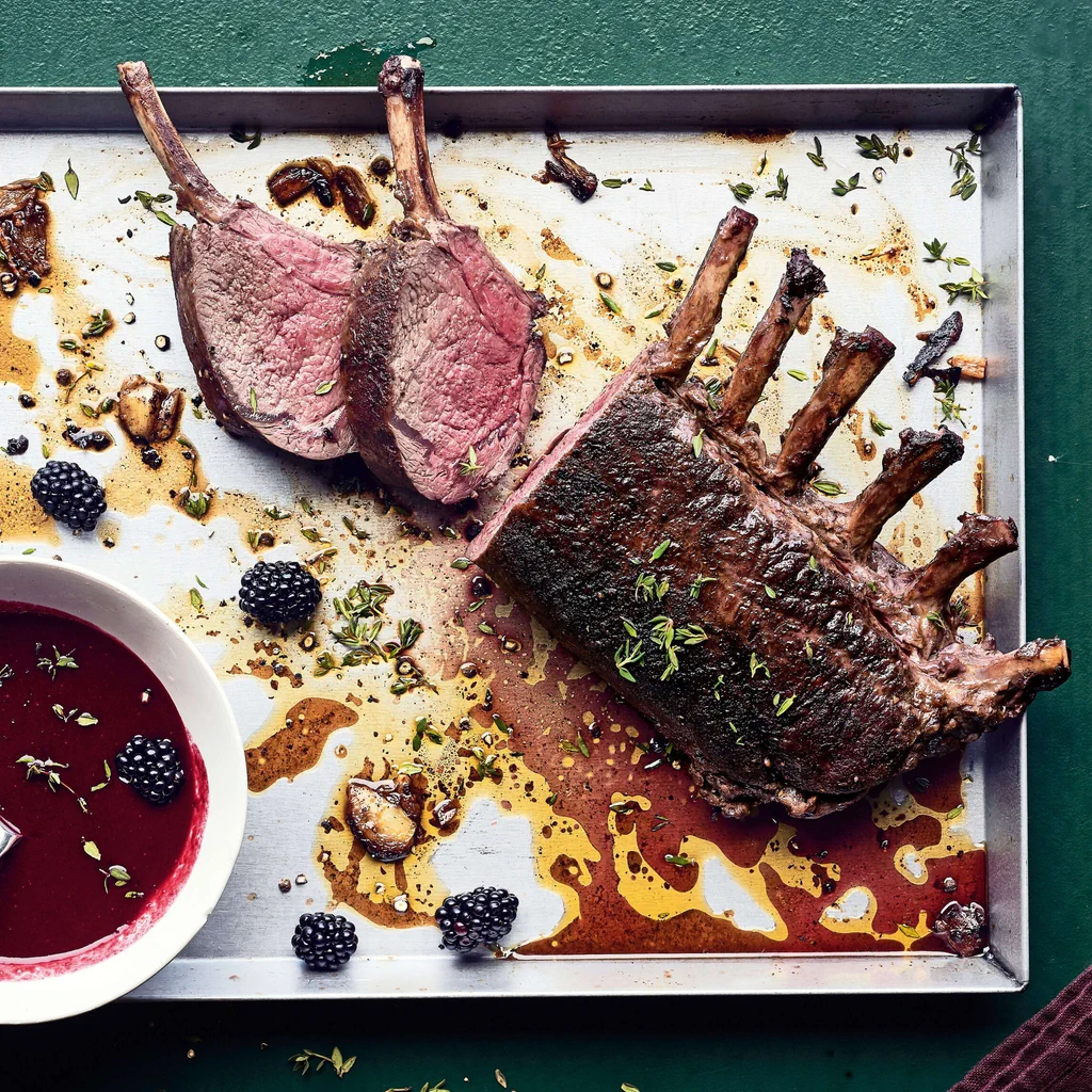Hirschrack mit Brombeersauce