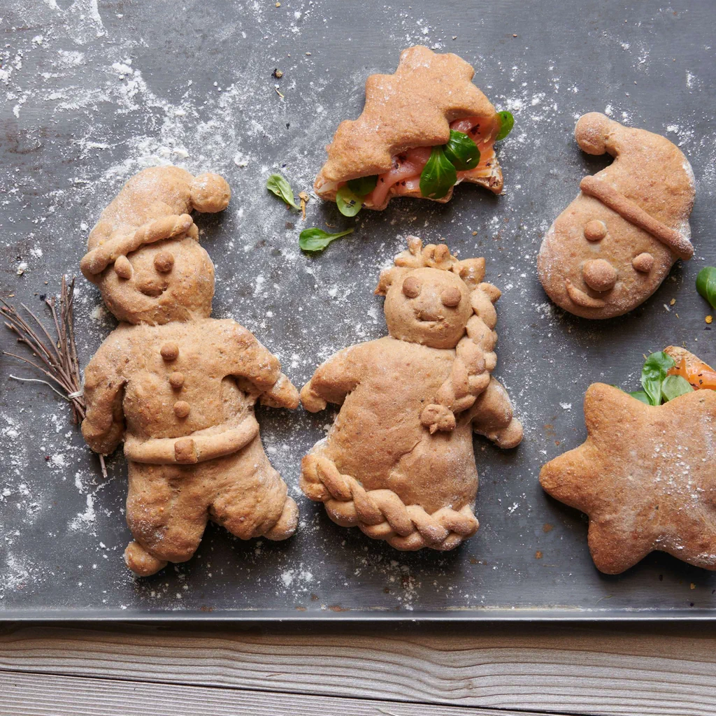 Figurines en pain rustique