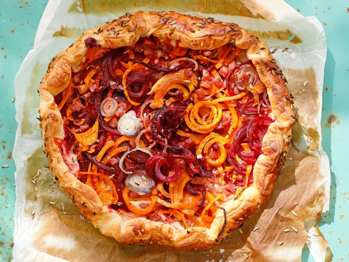 Randen-Süsskartoffel-Kuchen