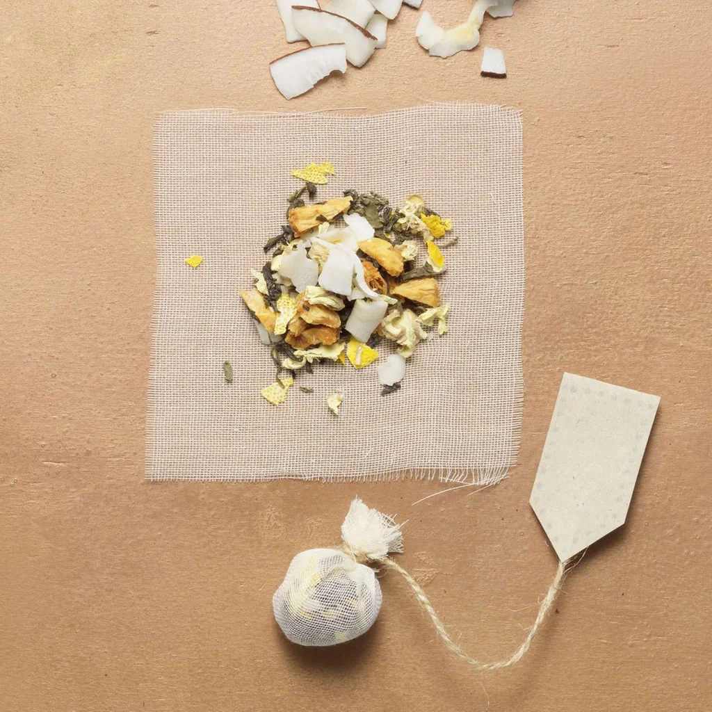 Miscela di tè all'ananas e allo zenzero