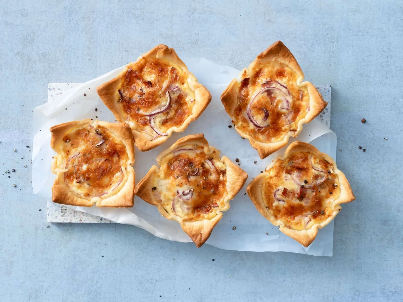 Quiche di formaggio e pancetta