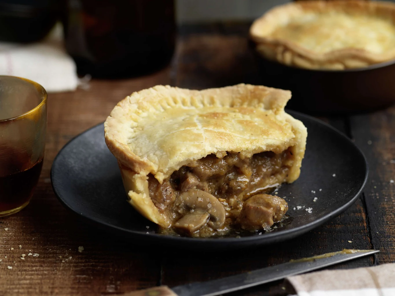 Mini-tourte à la viande et à la bière