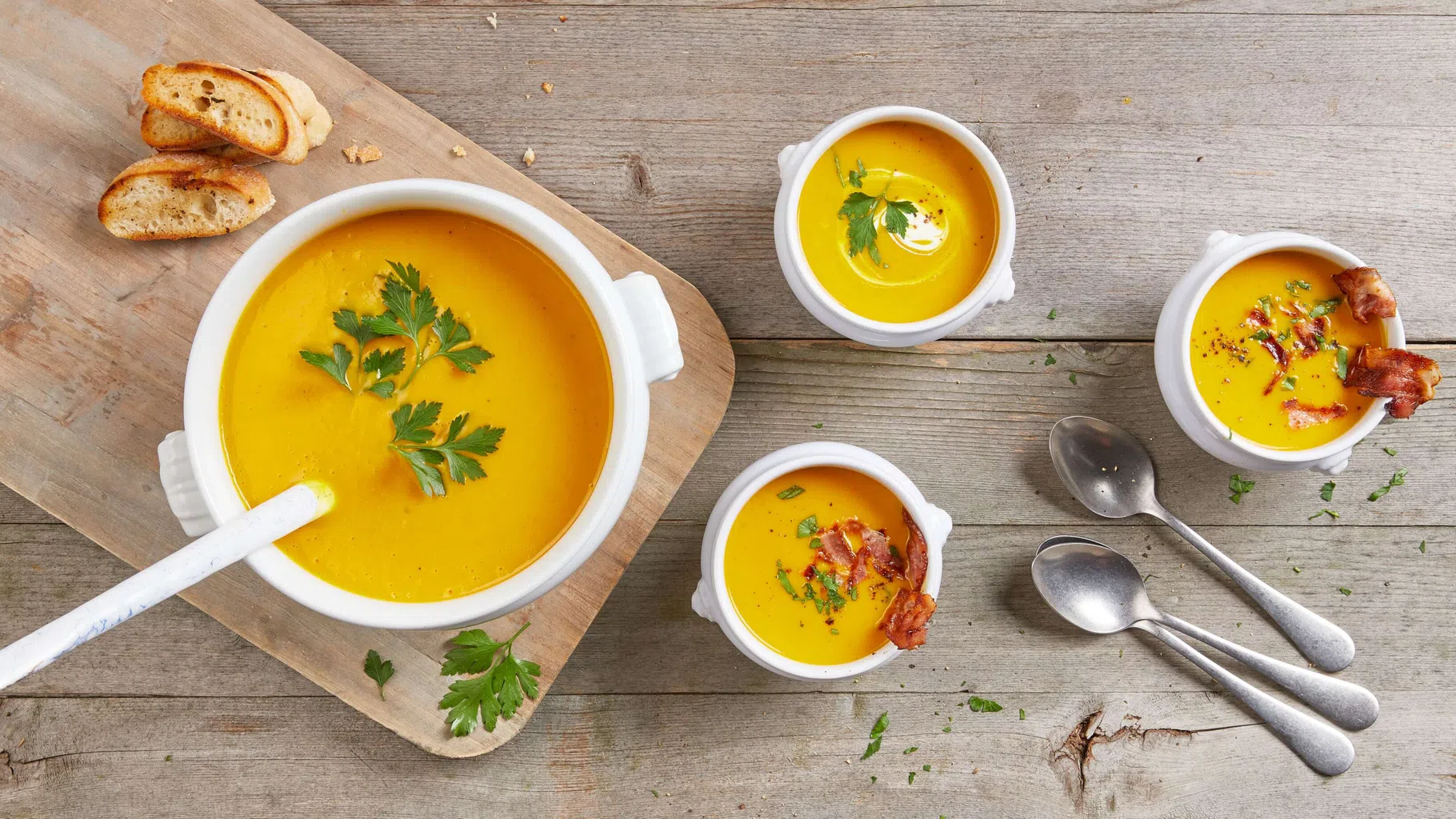 Kürbissuppe mit Curry