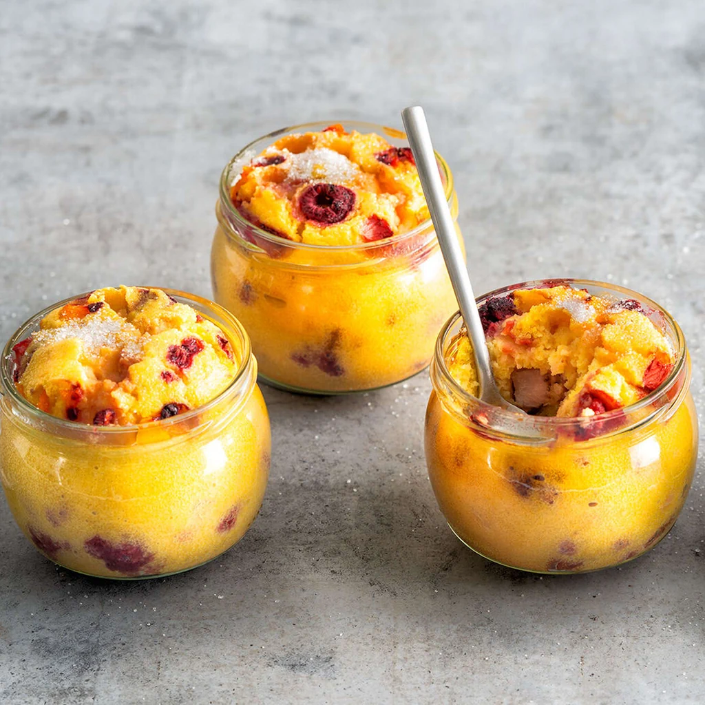 Petits gratins de semoule aux baies