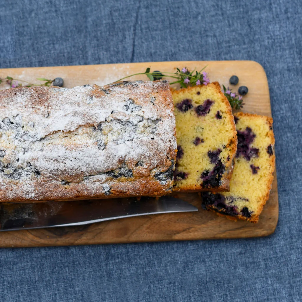 Cake aux myrtilles