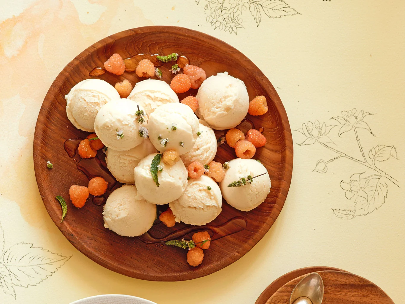 Sorbet framboise-nectarine