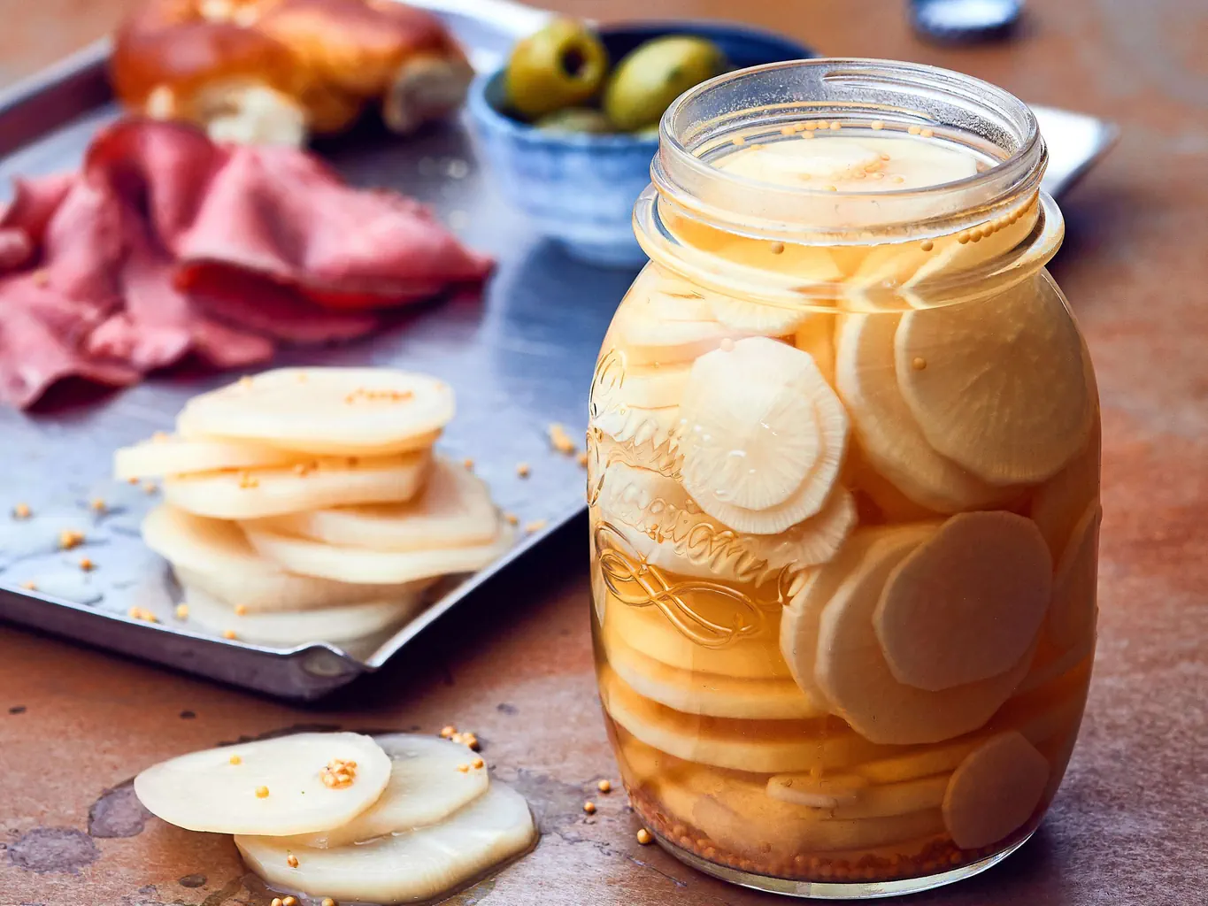 Pickles di ramolaccio alla birra