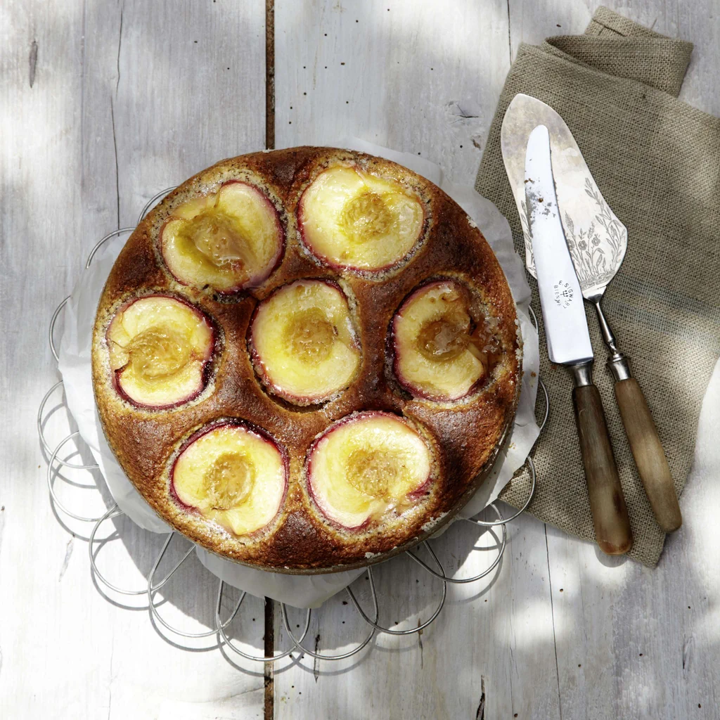 Biscuit aux noisettes et aux pêches