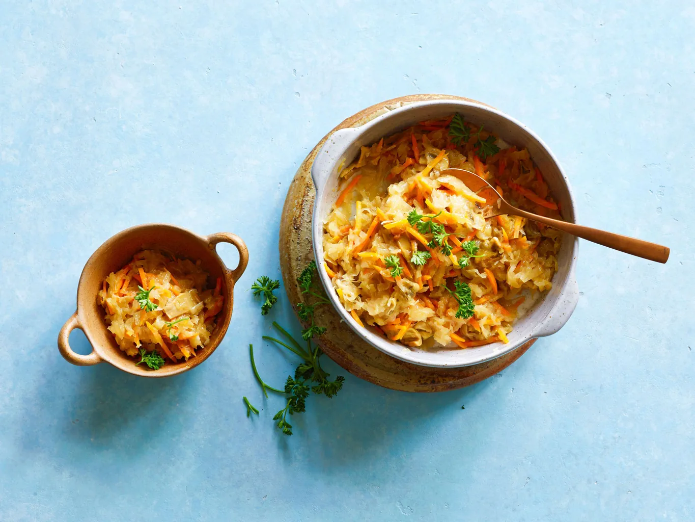Sauerkraut mit Steinpilzen