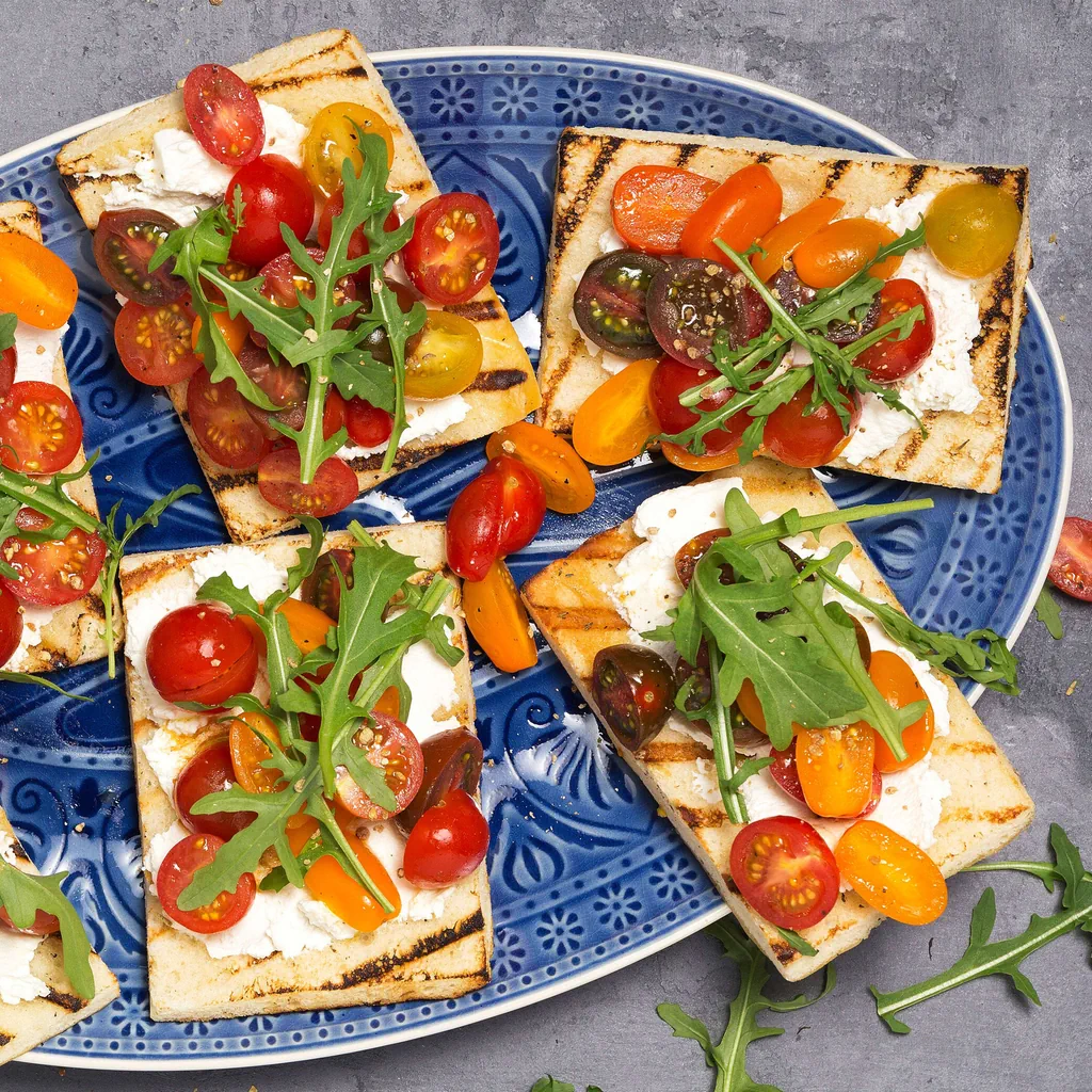 Röstbrot mit Tomaten