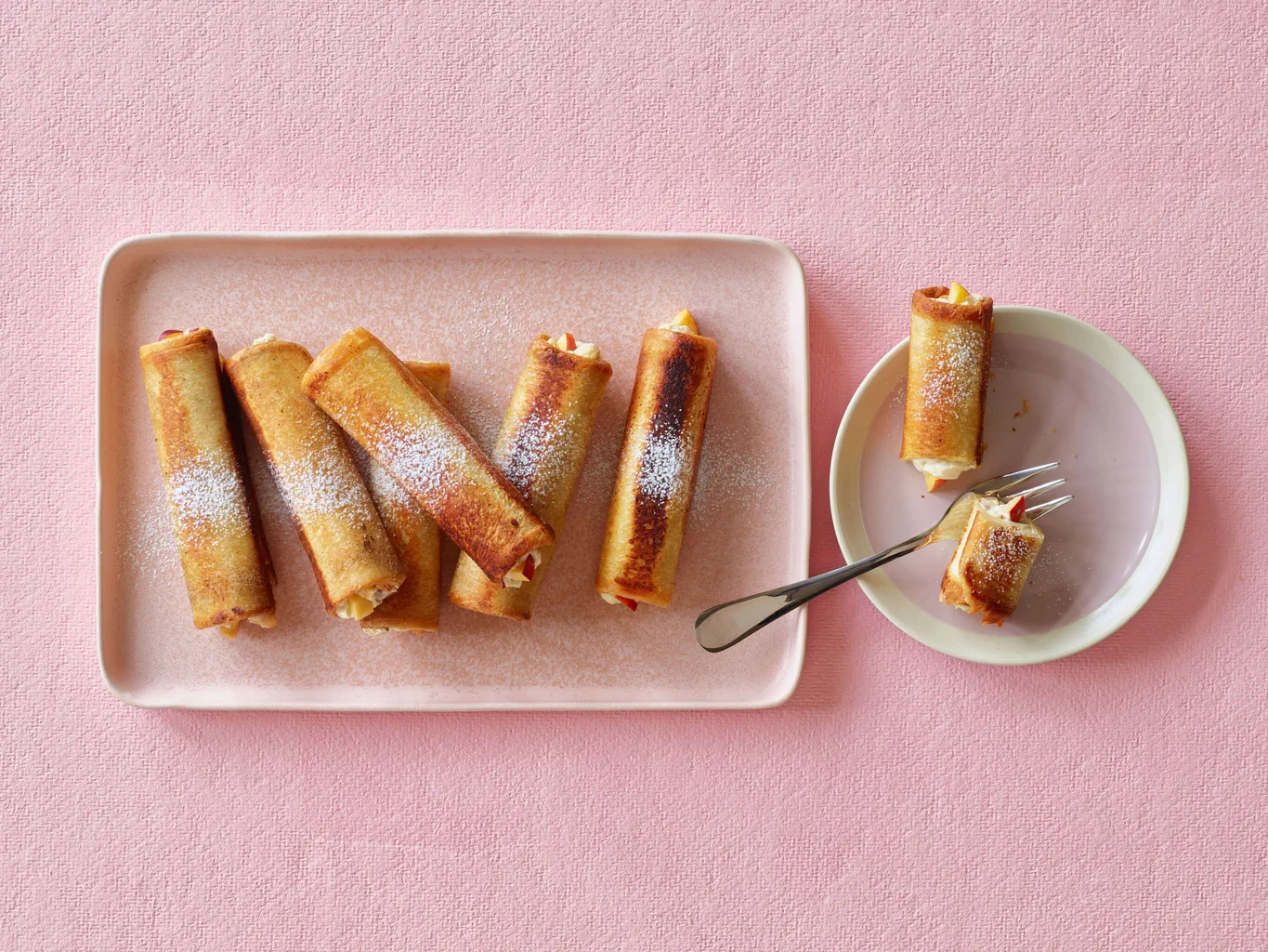Rotolini di pane dolci fritti