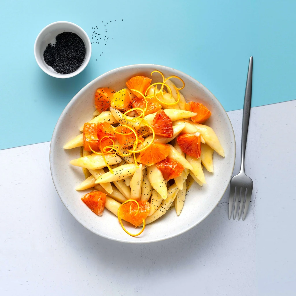 Gnocchi à l'orange et au pavot 
