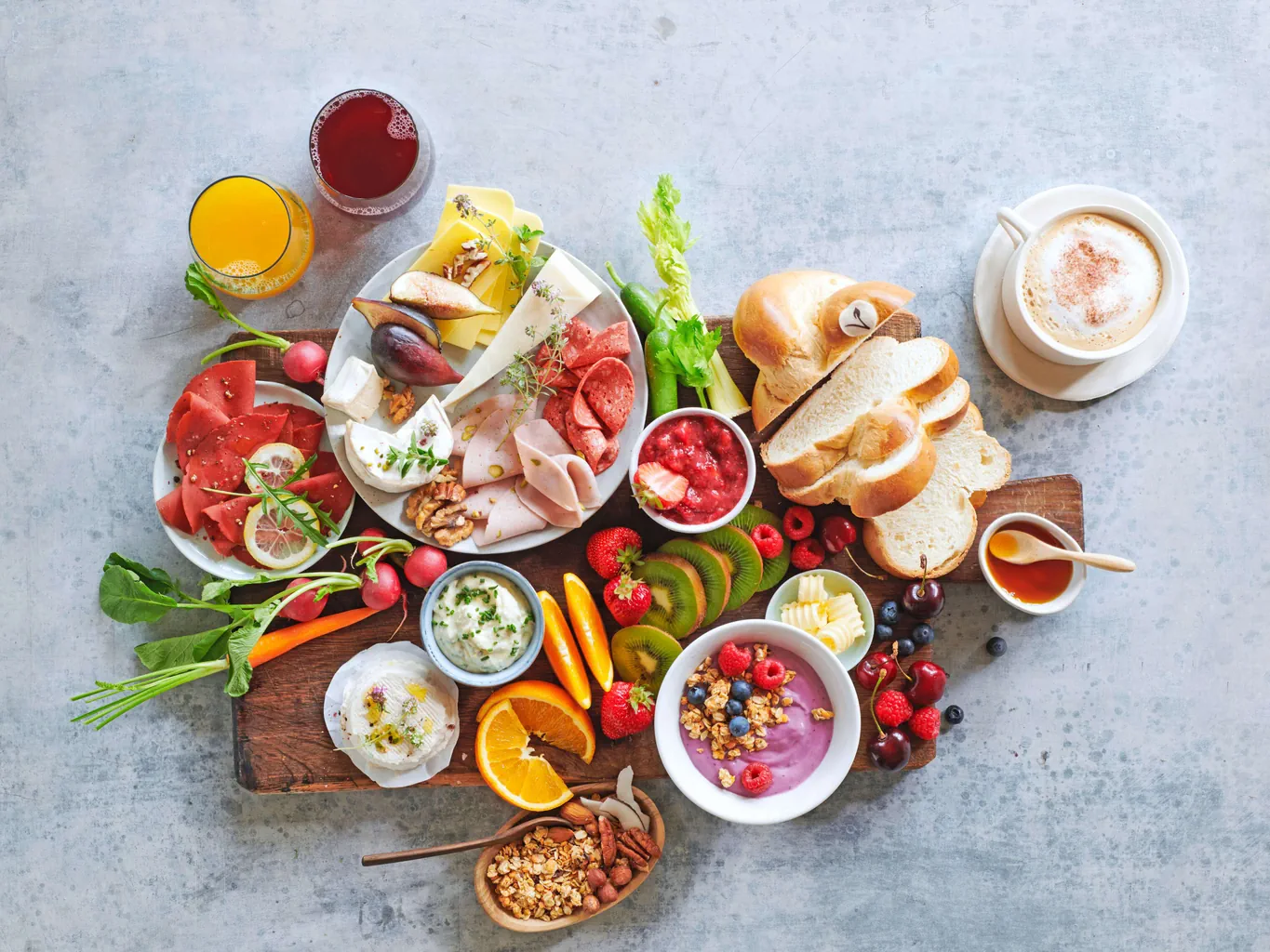Plateau de brunch végan