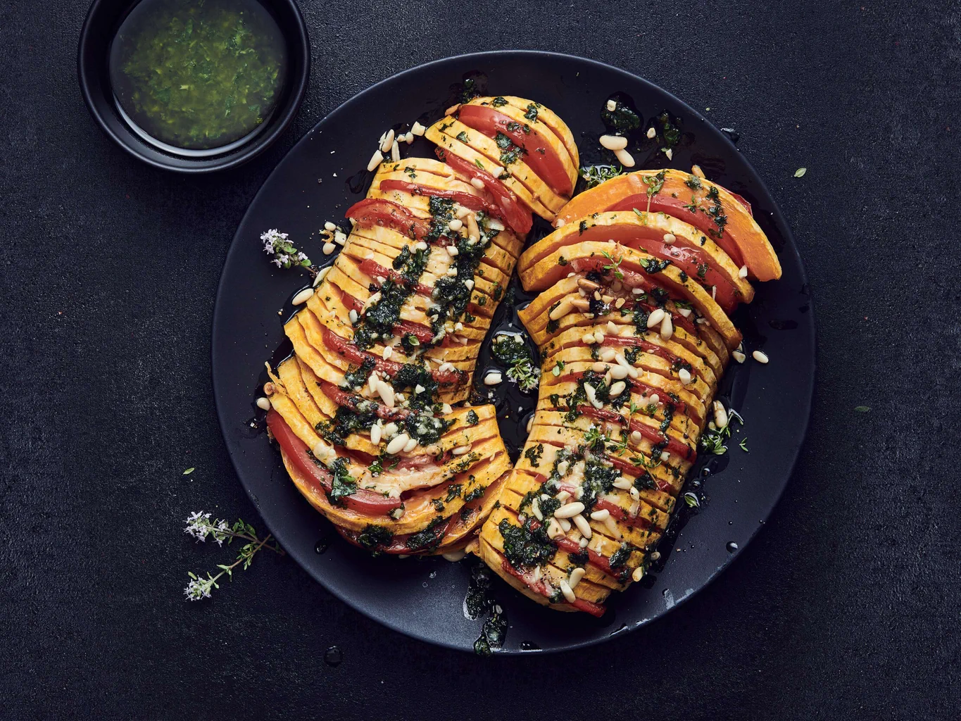 Zucca gratinata ai pomodori