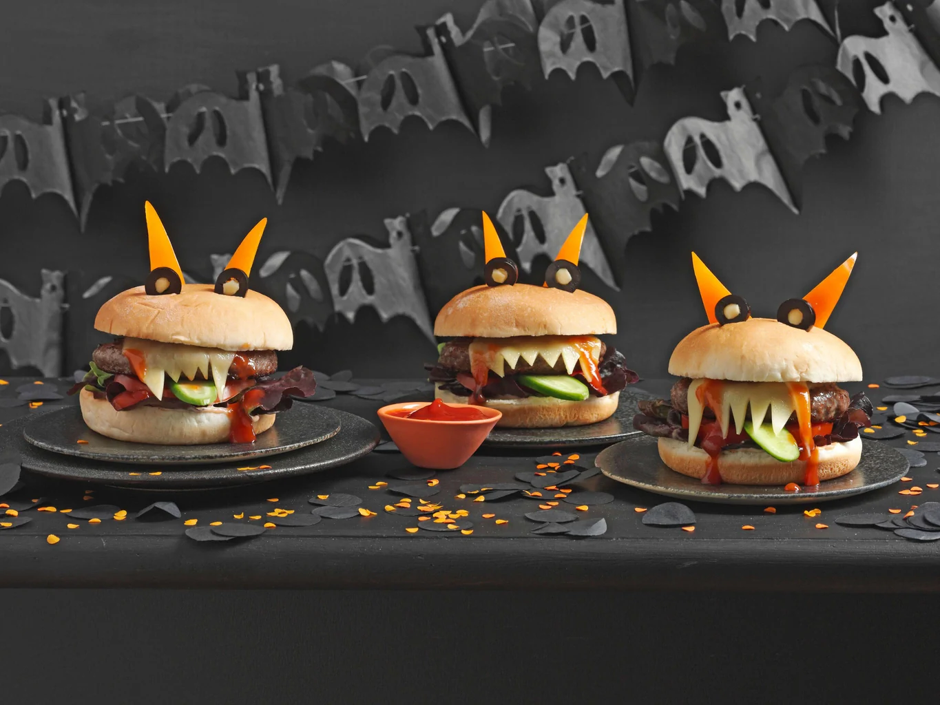 Halloween-Hamburger-Monster