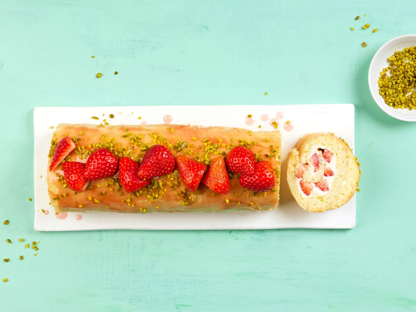 Erdbeerroulade
